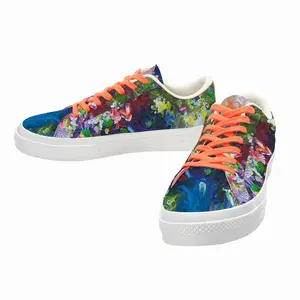 Men Wish You Flowers Nr V Low Top Canvas Shoes