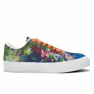 Men Wish You Flowers Nr V Low Top Canvas Shoes