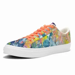 Men Wish You Flowers Nr B Low Top Canvas Shoes