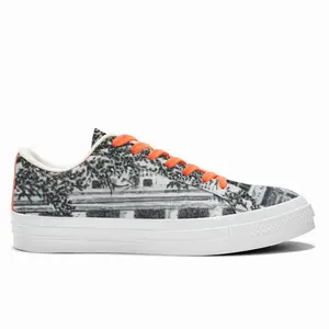 Men House Of Secrets Low Top Canvas Shoes