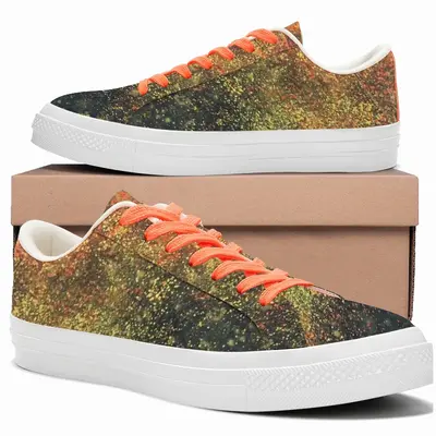 Men Golden Drops Low Top Canvas Shoes