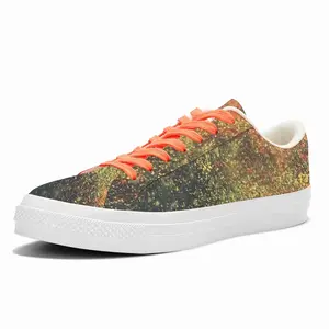 Men Golden Drops Low Top Canvas Shoes