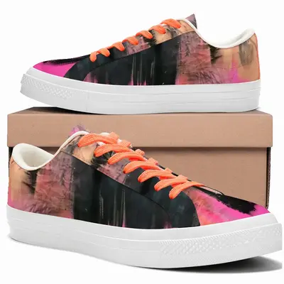 Men Pink Garden Low Top Canvas Shoes