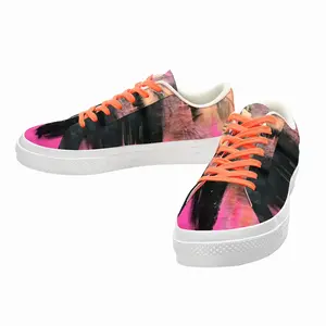 Men Pink Garden Low Top Canvas Shoes