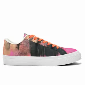 Men Pink Garden Low Top Canvas Shoes