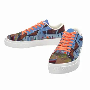 Men Washing Done Low Top Canvas Shoes