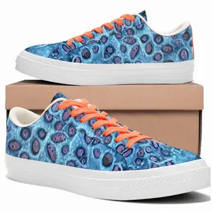 Men Love Your Cells Low Top Canvas Shoes