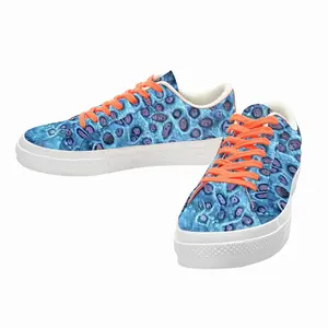 Men Love Your Cells Low Top Canvas Shoes