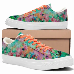 Men At The Lakeside Low Top Canvas Shoes