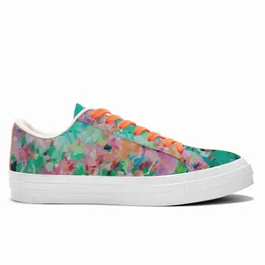 Men At The Lakeside Low Top Canvas Shoes