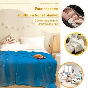 Gold Reef Flannel Blanket (Multi-Size, Horizontal)