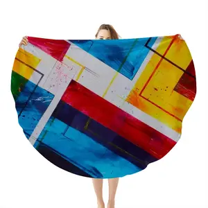 The Grexit Flannel Blanket (Round)