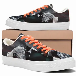 Men Lie Low Top Canvas Shoes