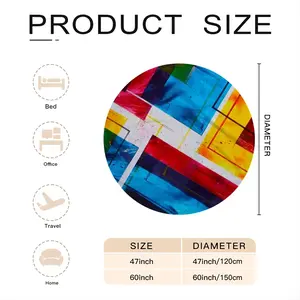 The Grexit Flannel Blanket (Round)