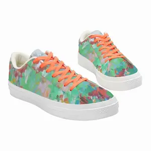 Men Summer Flowers Low Top Canvas Shoes