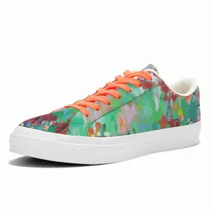 Men Summer Flowers Low Top Canvas Shoes