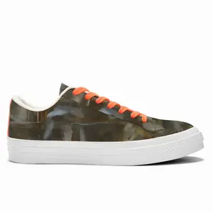 Men Ladder Low Top Canvas Shoes