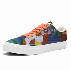 Men Her Wait Was Over Low Top Canvas Shoes