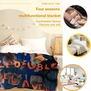 Le Double De Laventure Flannel Blanket (Multi-Size, Horizontal)