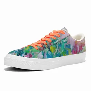 Men Flowers Enjoying The Sun Low Top Canvas Shoes