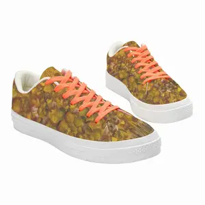 Men Floral Arrangement D Low Top Canvas Shoes