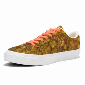 Men Floral Arrangement D Low Top Canvas Shoes