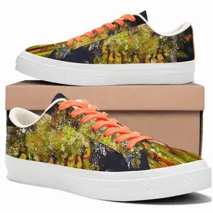 Men Candles For Peace Low Top Canvas Shoes