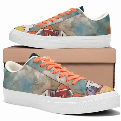 Men Dramatic Clouds Low Top Canvas Shoes