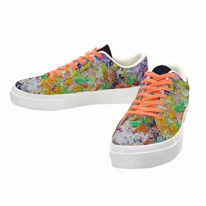 Men Wish You Flowers Nr P Low Top Canvas Shoes