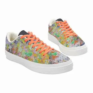 Men Wish You Flowers Nr P Low Top Canvas Shoes