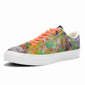 Men Wish You Flowers Nr P Low Top Canvas Shoes