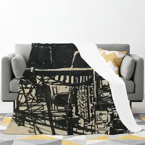 Gas Works Flannel Blanket (Multi-Size, Horizontal)