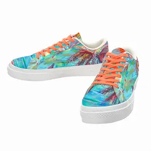 Men Crossing The Seas Low Top Canvas Shoes