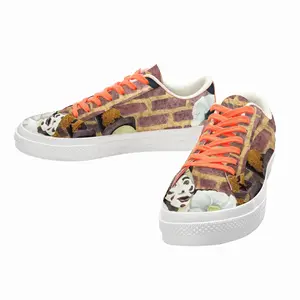 Men Waiting Clowns Low Top Canvas Shoes