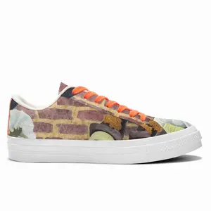 Men Waiting Clowns Low Top Canvas Shoes