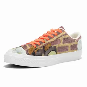 Men Waiting Clowns Low Top Canvas Shoes