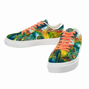 Men Swirling Energy Low Top Canvas Shoes