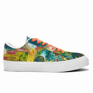 Men Swirling Energy Low Top Canvas Shoes