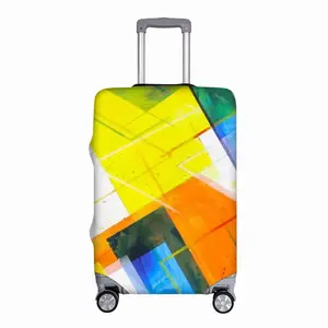 White Night Riot Luggage Cover