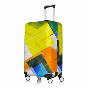 White Night Riot Luggage Cover