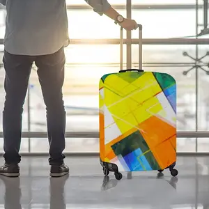 White Night Riot Luggage Cover