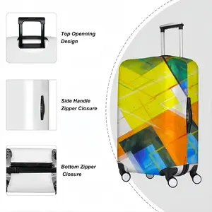 White Night Riot Luggage Cover