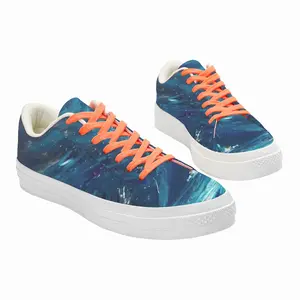 Men Scottish Starry Night Low Top Canvas Shoes