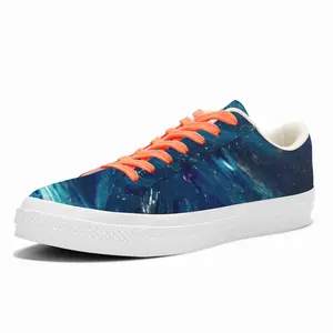 Men Scottish Starry Night Low Top Canvas Shoes