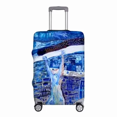 True Blue Luggage Cover