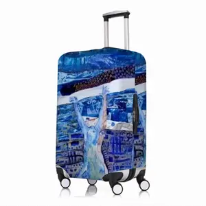 True Blue Luggage Cover