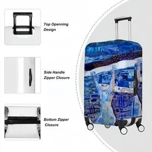 True Blue Luggage Cover