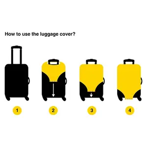 True Blue Luggage Cover