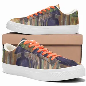 Men Istanbul On A Rainy Night Low Top Canvas Shoes