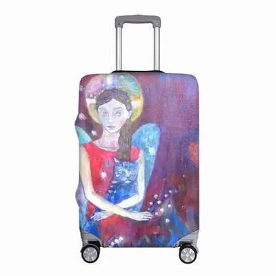 Angel With Cat Luggage Cover